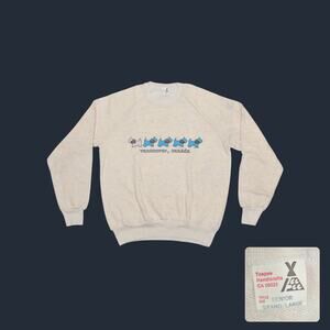 Vintage 80s Teepee Vancouver Scottie Dog Raglan Sweatshirt Womens L